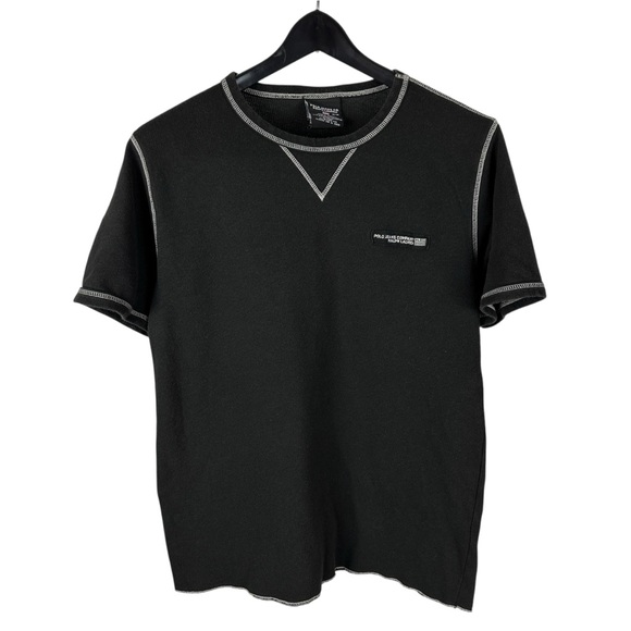 Vintage 90s Polo Ralph Lauren Jeans Co Black Contrast Stitch Logo Shirt Size M